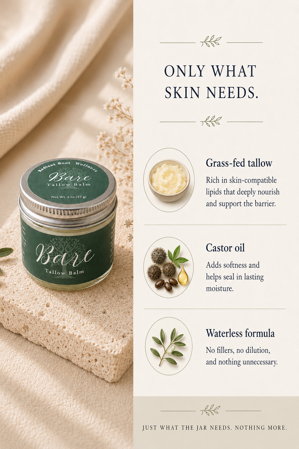 Bare Balm | Unscented | Simple Nourishment