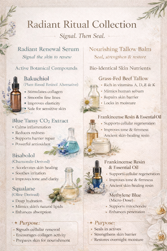 •The Radiant Ritual • Nourishing Tallow + Radiant Renewal Serum