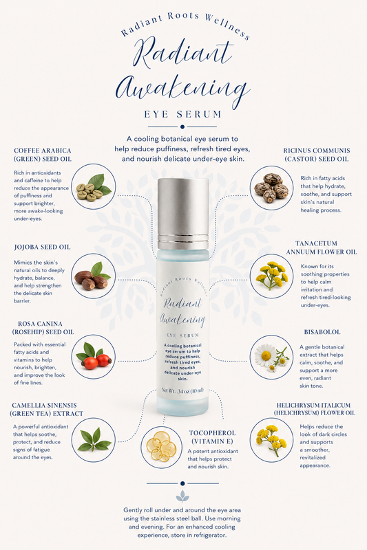 Radiant Awakening — close-up of cooling botanical oil