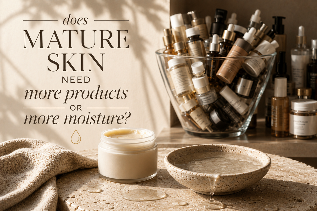 Why mature skin needs moisture sealed in — tallow balm holds water in instead of letting it evaporate