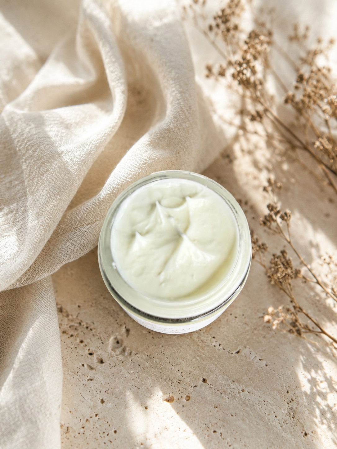 First Light Body Balm — close-up of soft whipped tallow body cream texture by Radiant Roots Wellness
