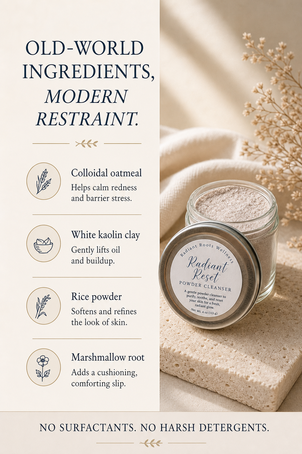Radiant Reset | Dual Purpose Gentle Powder Cleanser + Mask