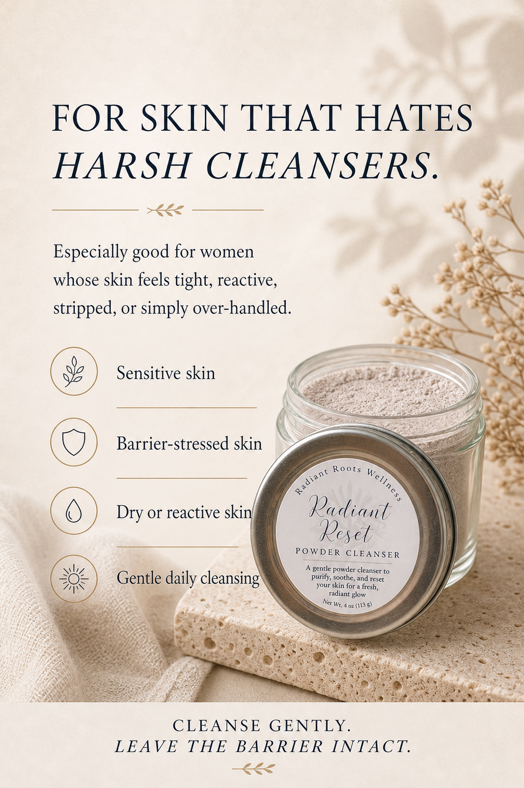 Radiant Reset | Dual Purpose Gentle Powder Cleanser + Mask