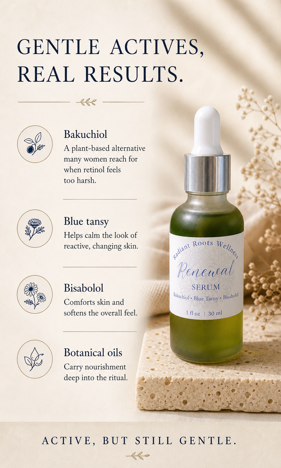 Radiant Renewal Serum Bakuchiol | Blue Tansy | Bisabolol