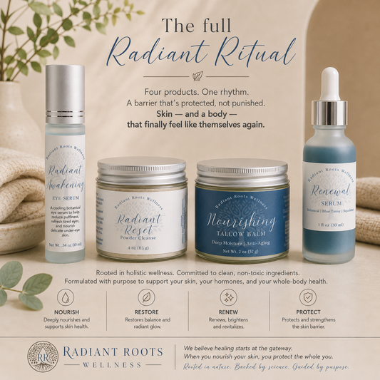 The Complete Radiant Ritual — four-step skincare bundle by Radiant Roots Wellness