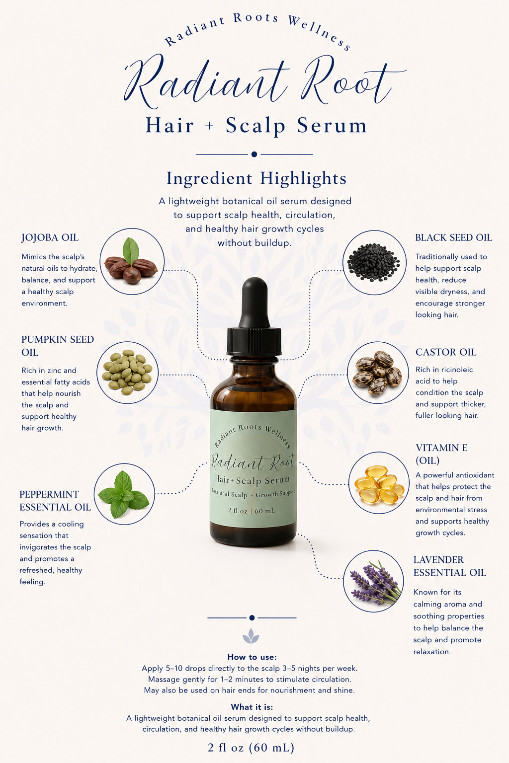 Radiant Root — close-up of amber gold scalp serum